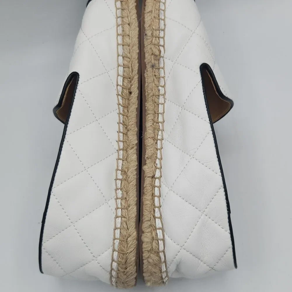 Talbot Izzy Quilted Soft Nappa Espadrilles Flats Loafers Comfort Women’s 10.5